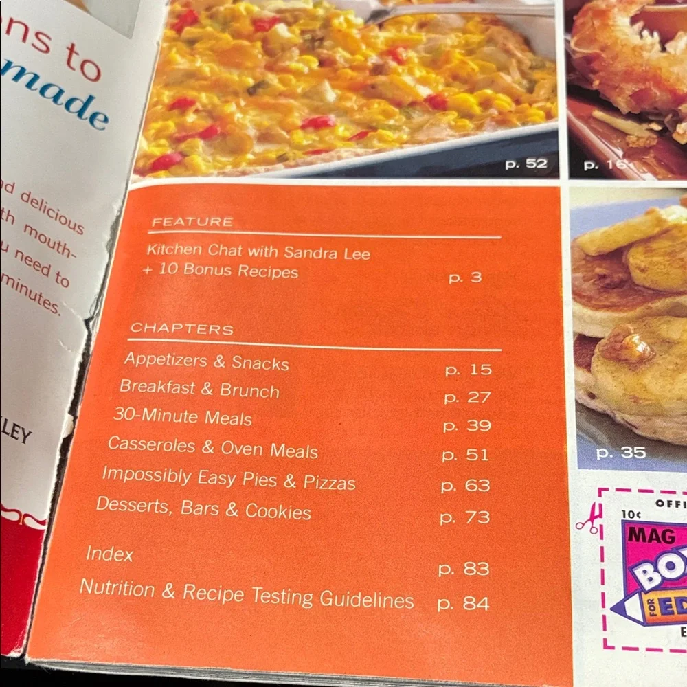 Vintage set of four assorted cookbook magazines